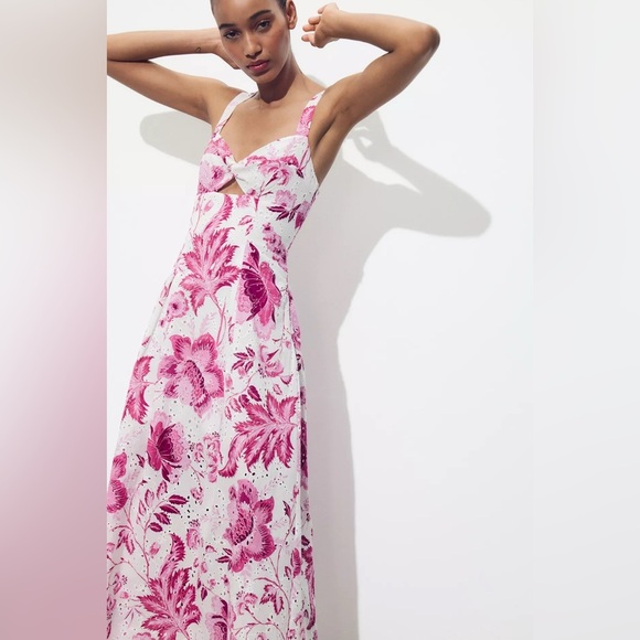 🔥🔥Zara printed dress with openwork embroidery - Picture 3 of 13